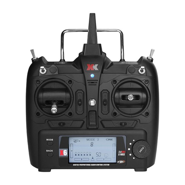 Transmisor Wltoys XK X6 Para Control Remoto De Helicóptero K100 K110 K123 SM SunniMix controlador transmisor