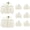 Ivory, variant on Fitable White Tablecloths for Rectangle Tables, 6 Pack - 70 x 120 Inches - Reusable and Washable Table Clothes for 6-8 Ft Tables, Polyester Fabric Table Covers for Wedding, Party, Banquet