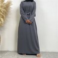 thumbnail image 3 of Modest Abaya Ramadán Turquía Kaftan ropa islámica musulmana para damas vestido Hijab bata mujer musulmana caftán marroquí Vestidos, 3 of 5
