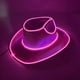 thumbnail image 2 of Sombrero de vaquero con luz LED para fiesta de despedida de soltera, gorra de vaquera luminosa para novia, accesorios de neón para club nocturno, suministros para festivales, 2 of 4