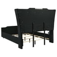 thumbnail image 5 of Coaster Lorient Queen LED Upholstered Velvet Wingback Bed in Black, 5 of 9