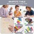 thumbnail image 6 of Pirecart Kids Table and 4 Chairs Set Height Adjustable Toddler Art Desk for Reading Drawing Eating, Suitable for Ages 2-10, Gary, 6 of 8