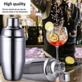 thumbnail image 4 of 750ml Bartender Cocktail Shaker Set With Accessories Professional Cocktail Shaker Set With Strainer For Mixing Margaritas, 4 of 5