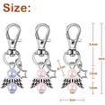 thumbnail image 5 of 33 PcS Party Favors Baptism Souvenir Mini Angle with Star Pendant Keychain, 5 of 5