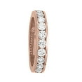 thumbnail image 2 of Mauli Jewels Rings for Women 0.55 Carat Engagement Diamond Wedding Band Channel-Setting 14K Solid Rose Gold, 2 of 10