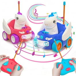 Beefunni Unicorn RC Cars for Girls 3 7 2 Pack LED Lights Music Christmas Birthday Gift Walmart