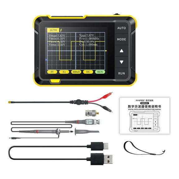 Portable Digital Oscilloscope with 400V Voltage