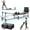 PR06-black with Pliates box set, variant on Paeta 91'' Foldable Pilates Reformer with Jump Board,Pilates Machine for Home and Gym,Pilates Exercise Equipment with 220lbs resistance 5 Springs