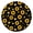 Boho Sunfl, variant on Watercolor Cactus Round Table Cover - Elastic Fitted Tablecloth for 44 Inch Tables, Southwestern Minimalist Botanical Print, Wipeable Windproof Surface