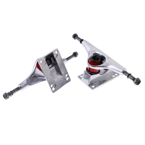 Monopatín Camiones de longboard Resistentes y duraderos Accesorios deportivos de aleación de aluminio de 5 pulgadas Plata Macarena Camiones de skate de reemplazo