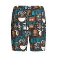 thumbnail image 2 of Lsque Coffee Lover Print Mens Sleep Pajama Shorts,Short Pajama Pants, Cotton Ultra-Soft Knit-Large, 2 of 9