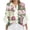 Purple, variant on Zwiiyzr Women's T-Shirt V Neck Ruffle 3/4 Sleeve Solid Color Printed Floral Blouse I-Light Blue (L)