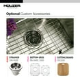 thumbnail image 6 of Houzer Elite 31 in Stainless Steel Undermount 50/50 Double Bowl Kitchen Sink with Strainer - ED-3108-1, 6 of 6