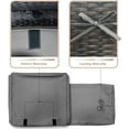 thumbnail image 5 of Kullavik Outdoor Patio Cushion Covers,Water-Resistant 25.4 x 25.4 x 4 inch Patio Furniture Chair Cushion Slipcover,Grey, 5 of 7