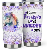 Unicorn Tumbler for Unicorn Lover,20 oz Unicorn Coffee Cup Double Wall Stainless Steel Vacuum Insulated (Unicorn, 20 oz)