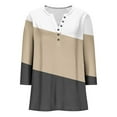 thumbnail image 5 of Wowcloth Women's Printed T-shirt, Relaxed Fit with Round Neck and Three-Quarter Sleeves, Casual Pullover Top for Daily Wear and Leisure, 5 of 5
