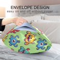 thumbnail image 4 of Yayeee Pillowcase King Size Set of 2 Satin Wrinkle Resistant Envelope Pillow Case, Cute Monsters Pattern, 4 of 8