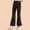 Black, variant on Dpytoraw Girls Fleece Lined Flare Leggings Warm Winter High Waisted Athletic Pants for Kids Size 4-5 Years