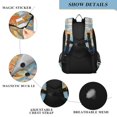 thumbnail image 4 of FORMRS School Backpack 17" Student Travel Bag with Laptop Compartment, Blue Goldfish, 4 of 7