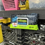 Crocodile Cloth Large Garage Cleaning Wipes, 90 Count, 10x15 Inches, For Interior & Degreasing