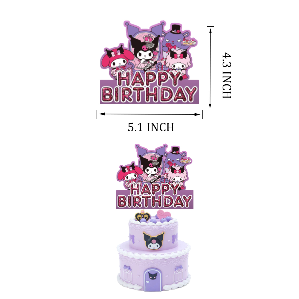 Kit Déco Anniversaire Complet : Bannière Happy Birthday, Topper Gâteau & 12 Décorations Cupcakes Pour Fêtes Magiques Enfants Et Adultes