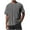 Mens Shirts Gray, variant on Mens Big & Tall T-Shirts with Pocket S-5X Plus Size Short Sleeve Tees Tops Casual Solid Color Pullover Crewneck Workout Tshirts Shirts