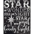 thumbnail image 2 of Hogan, Melody 15x18 White Modern Wood Framed Museum Art Print Titled - Christmas Chalkboard Star, 2 of 4