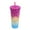 E, variant on 24OZ Double Wall Studded Tumbler, Electroplated Cup with Straw, Iridescent Diamond Pattern Reusable Water Bottle for Iced Coffee & Drinks