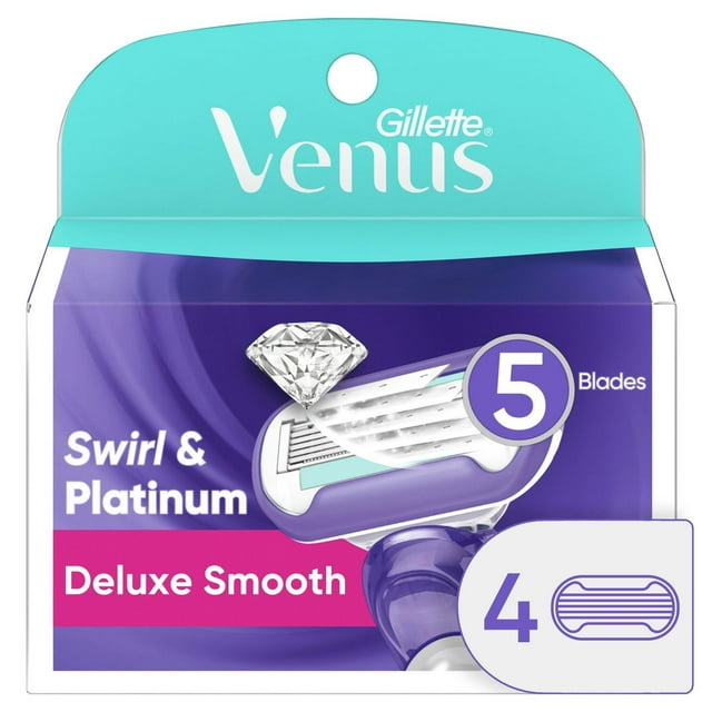 Gillette Venus Deluxe Smooth Swirl Women's Razor Blade Refills