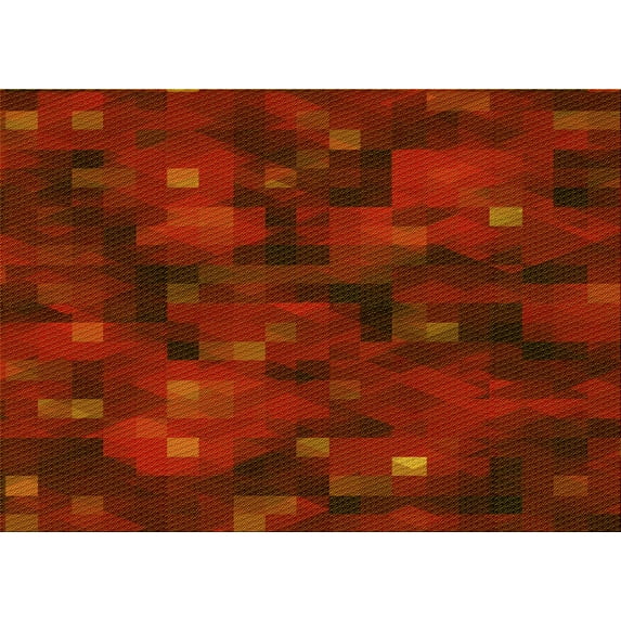 Ahgly Company Machine Washable Indoor Rectangle Transitional Mahogany Brown Area Rugs, 8' x 12'