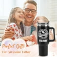 thumbnail image 2 of Custom Fathers Day Birthday Gifts For Dad Husband Men, Pesonalized Tumblers With Names, 40 Oz Travel Coffee Tumbler Cup With Handle Straw, Customized Dad Christmas Gifts From Daughter Son Wife, 2 of 6