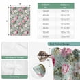 thumbnail image 6 of Vintage Spring Floral Balloon Curtains for Bedroom/Front Door/Bathroom, Botanical Summer Pink Green Tie Up Curtains 63 Inch Length Light Filtering Kitchen Curtains Shades for Windows 46"x63", 6 of 8