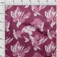 thumbnail image 2 of oneOone Silk Tabby Dark Magenta Fabric Florals Fabric For Sewing Printed Craft Fabric By The Yard 42 Inch Wide-0LA, 2 of 4