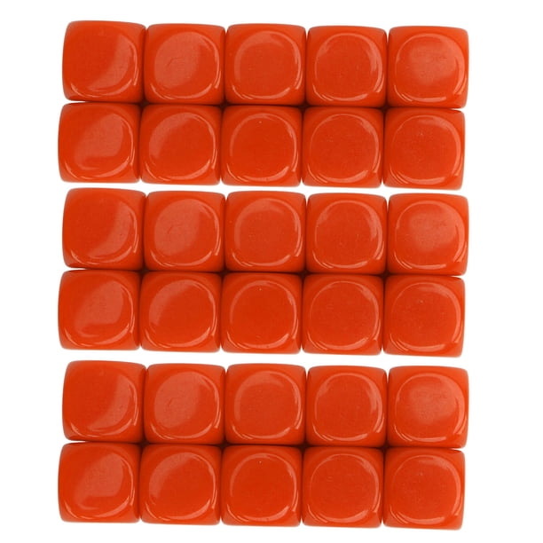 Dados en blanco, 30 dados en blanco de 16 mm, dados de bricolaje, máxima comodidad