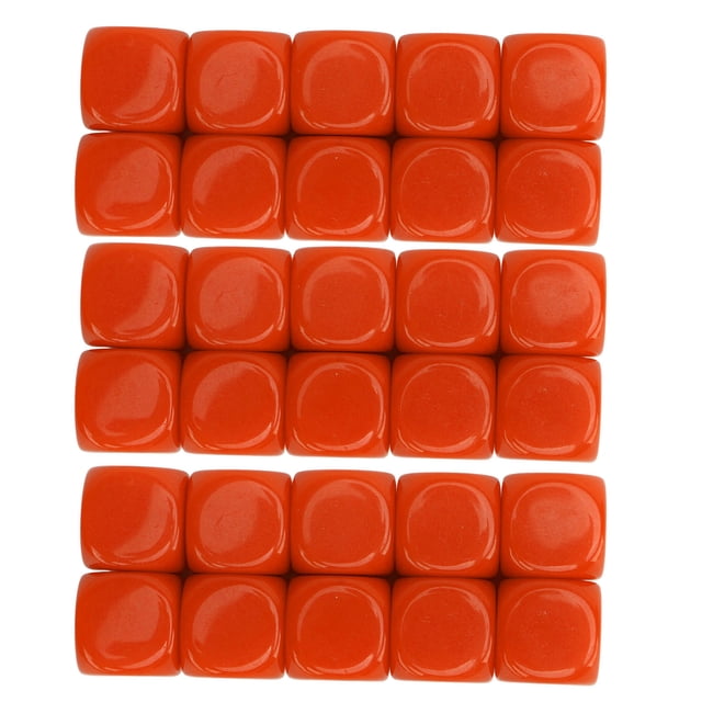 Dados en blanco, 30 dados en blanco de 16 mm, dados de bricolaje, máxima comodidad