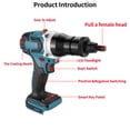 thumbnail image 4 of Electric riveting machine,With Riveter Heads Riveter Set Tool With Riveter Nut Kit Riveter Rivet Nut Kit Eryue Siuke Xinzy Qisuo Huiop, 4 of 6
