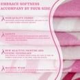 thumbnail image 6 of Breast Cancer Blanket Pink Ribbon Throw Blankets Soft Flannel Breast Cancer Awareness Blankets and Throws Breast Cancer Survivor Gifts for Women, 6 of 6