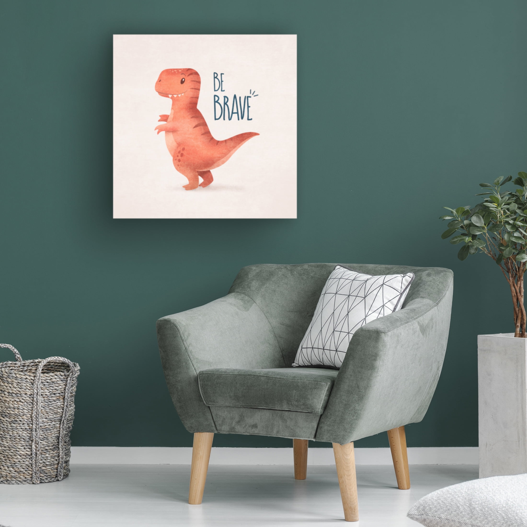 Trademark Fine Art Emel Tunaboylu Dino Trex Canvas Wall Art