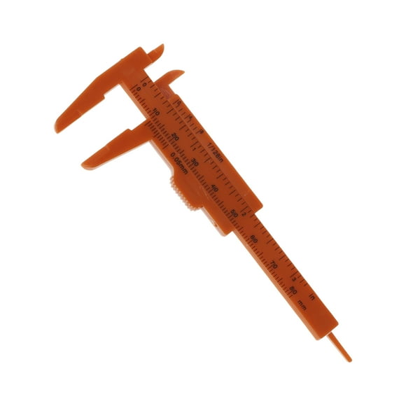 Unique Bargains 1 Pce Mini Règle de Mesure pour Sourcils Double Échelle Outil de Mesure 4.13"x1.73 Pouces Rouge
