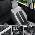 thumbnail image 3 of Fit for HONDA HR-V 2023-2026, Waterproof Leather 5 Piece Full Set Wear Resistance Beautify Interior, Black and Gray Car Seat Covers, Airbag-Compatible, 3 of 9