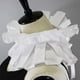 thumbnail image 2 of Minnieouse Cuello Falso Blanco Con Volantes De Doble Capa Confeccionado Con Poliéster | Moderno y elegante, fácil de combinar. Disfraces de disfraces, 2 of 6