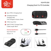 KIPLINK PS5 DualSense Controller Charger: Sleek, Stylish, and Fast Charging!