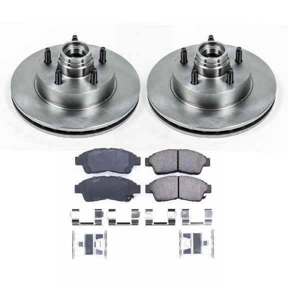 Ultimate Brakes Front Semi-Metallic Brake Pad and Rotor Kit with Hardware WM80538