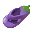 thumbnail image 3 of Eggplant Beach Slides Flip Flops Shower Slippers Anti Slip Sturdy Quick Drying Soft Thick Sole Slides Sandals for Vacations, Leisure 34 35, 3 of 8