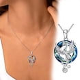 thumbnail image 3 of Collar con colgante de pájaro de fuego y cadena ajustable | Joyería de fénix que resurge de las cenizas para mujer | Regalo inspirador de supervivencia para la oficina y la familia, 3 of 3