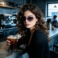 thumbnail image 4 of Rimless Y2K Sunglasses for Women Men Fashion Wrap Around Sunglasses Tinted Lens 2000s Sun Glasses Shades Butterfly, 4 of 4