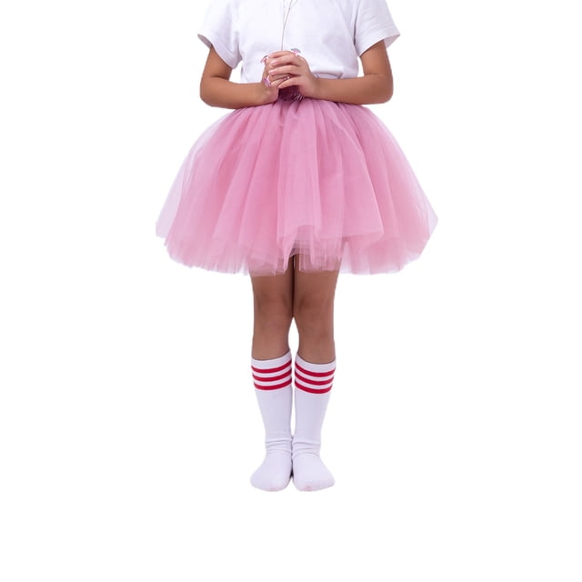 SUNSIOM Jupe Mi-Longue pour Femmes, Adultes Enfants Princesse Ballet Tulle Mariage Fête Bal Mini Robe