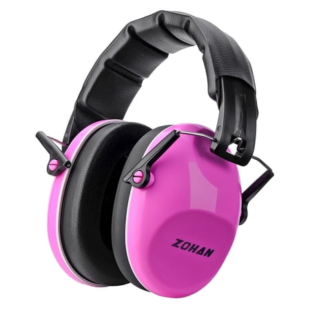 ZOHAN 032 Kids Hearing Protection Earmuffs – 25dB NRR Noise Canceling Headphones for Monster Jam , School, Fireworks, Travel, Concert, Autism – Pink