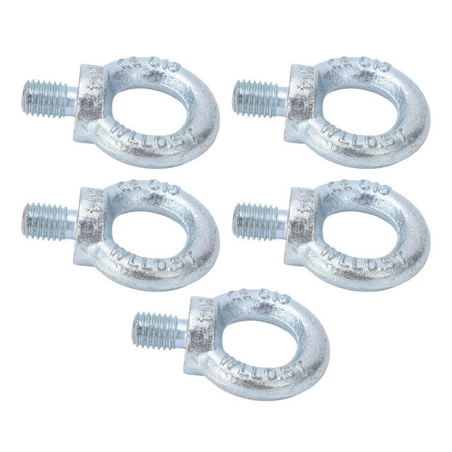 Eye , Lifting Ring Eye Clear Thread Galvanized Durable 5PCS For Construction For Auto M14