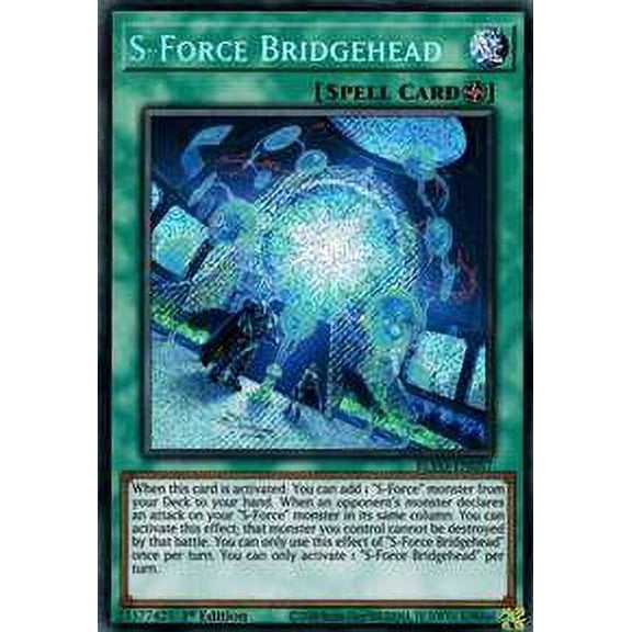 YuGiOh Blazing Vortex Secret Rare S-Force Bridgehead BLVO-EN057